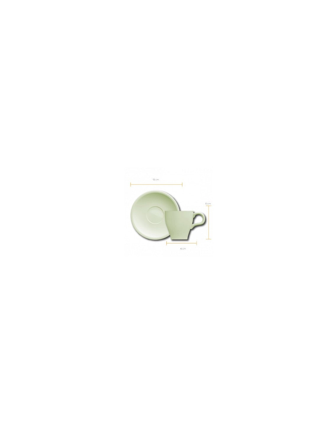 Pocillo Cafe C/plato De 80 Cc Verde "oferta"