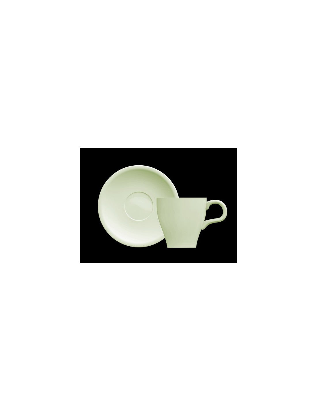 Pocillo Cafe C/plato De 80 Cc Verde "oferta"