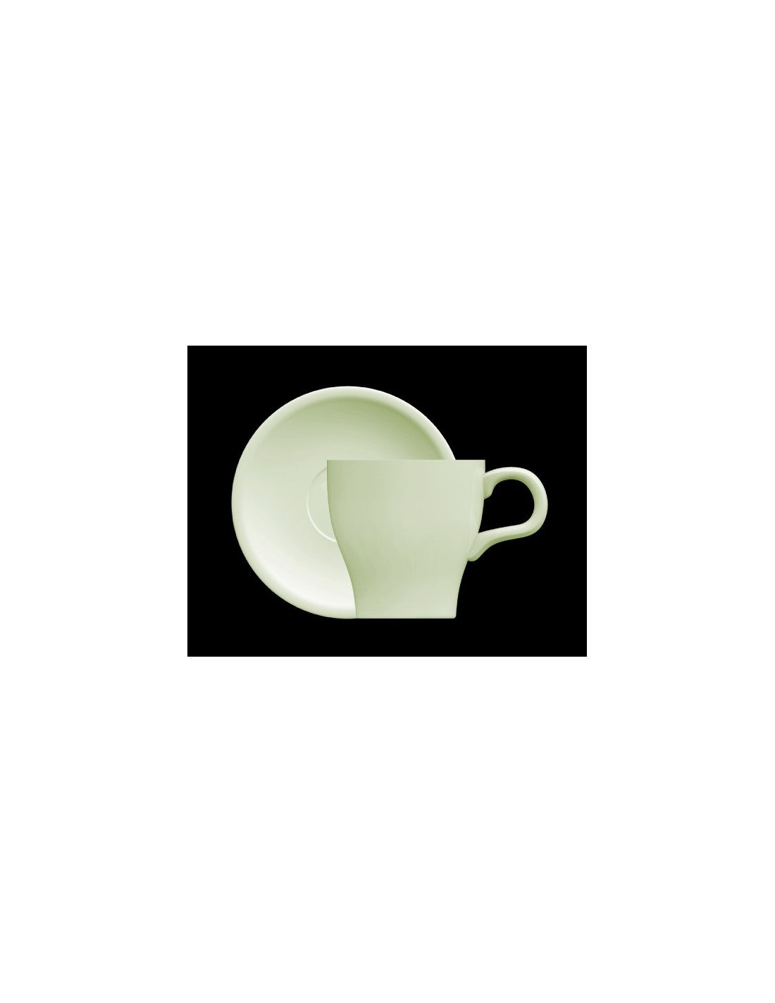 Taza Desayuno C/plato De 280 Cc Verde "oferta"