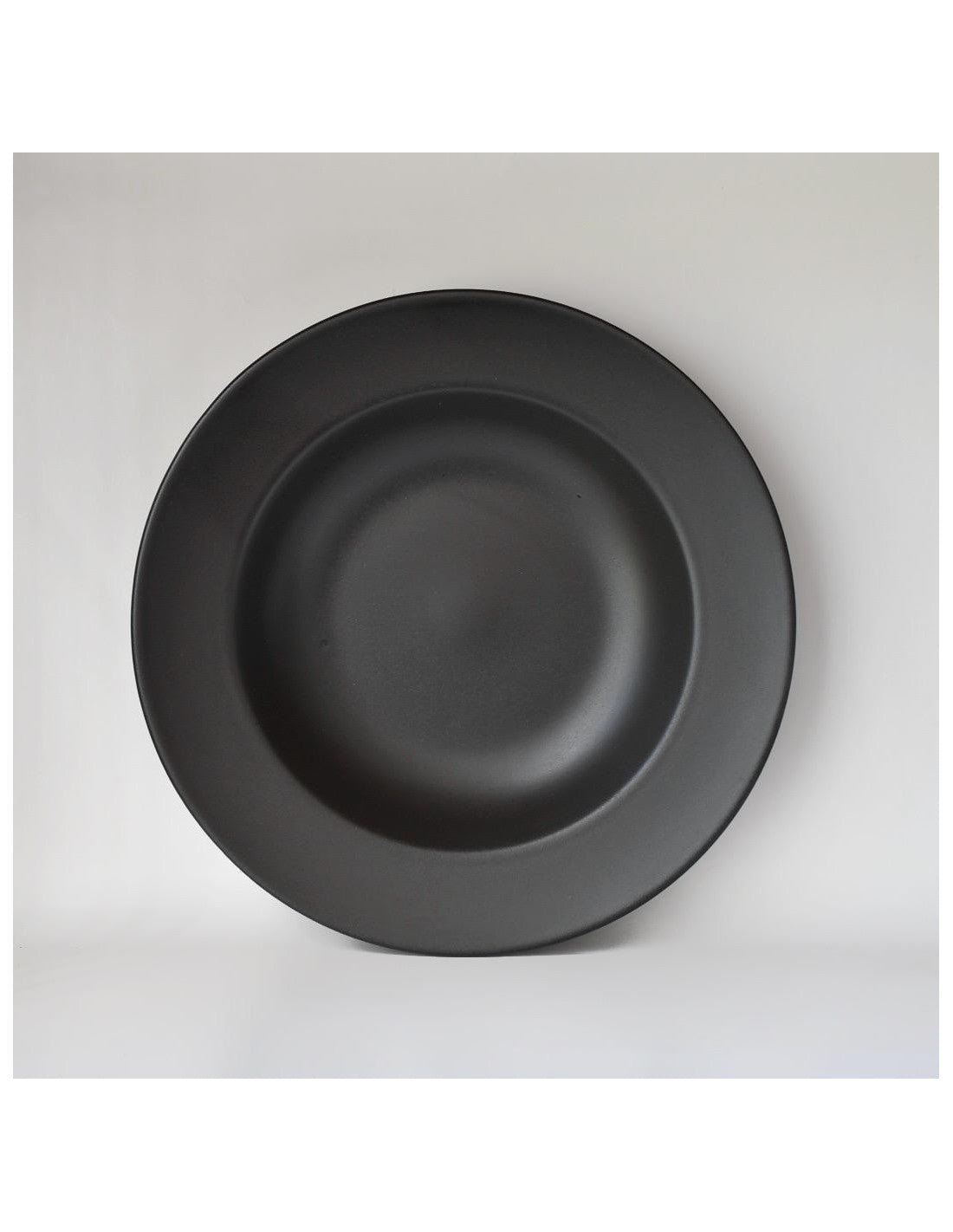 Plato Pastero Hondo Recto 29 Cm Negro "verbano"