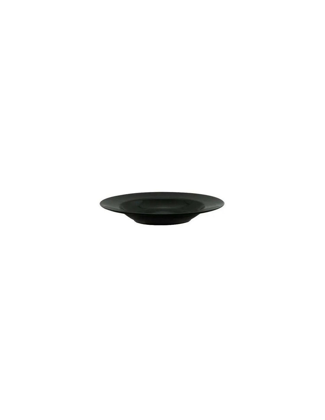 Plato Pastero Hondo Recto 29 Cm Negro "verbano"