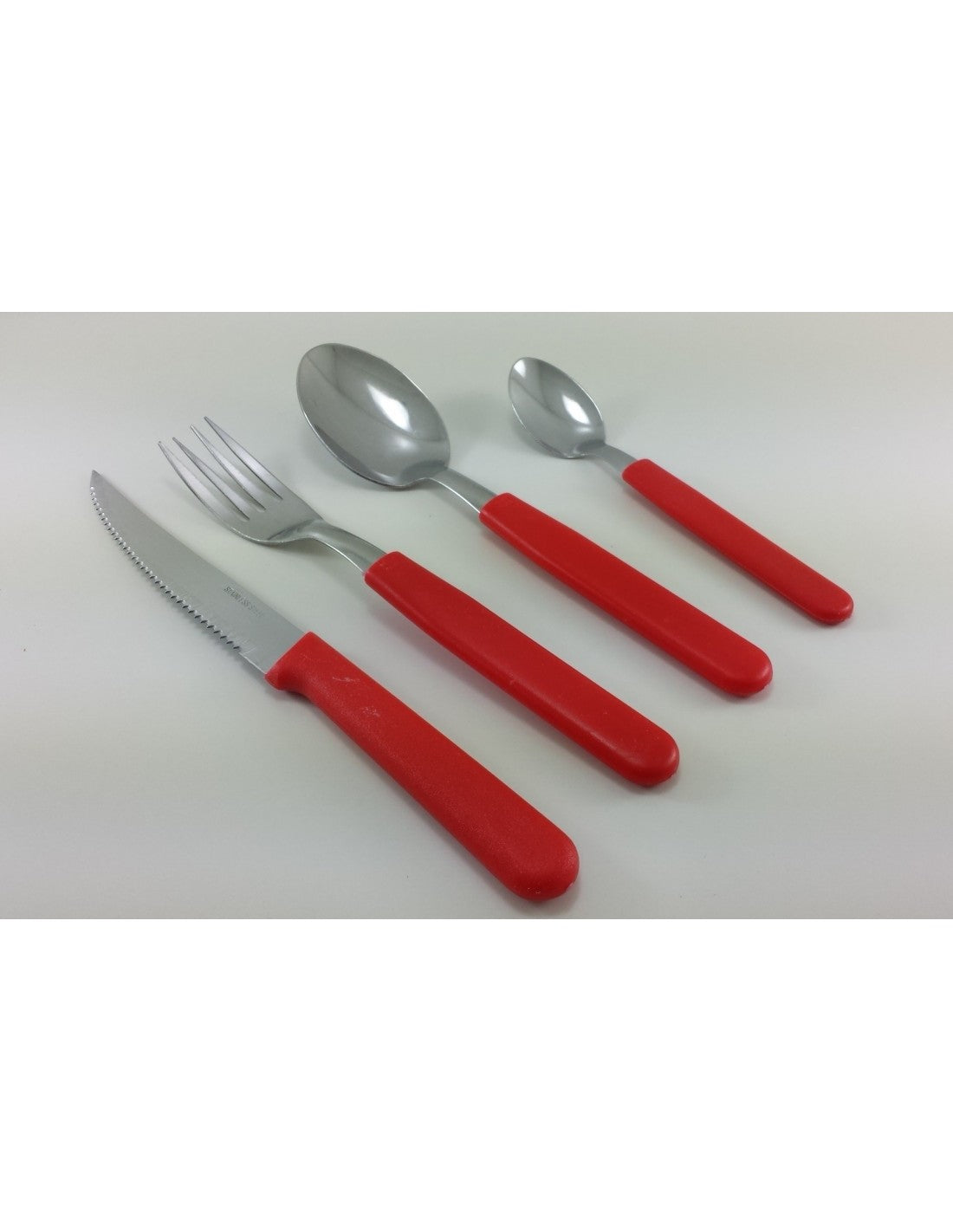Tenedor Carol Mesa M/plastico Rojo