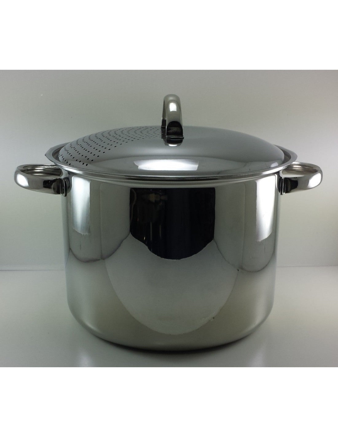 Olla Con Tapa Colador Acero Inox