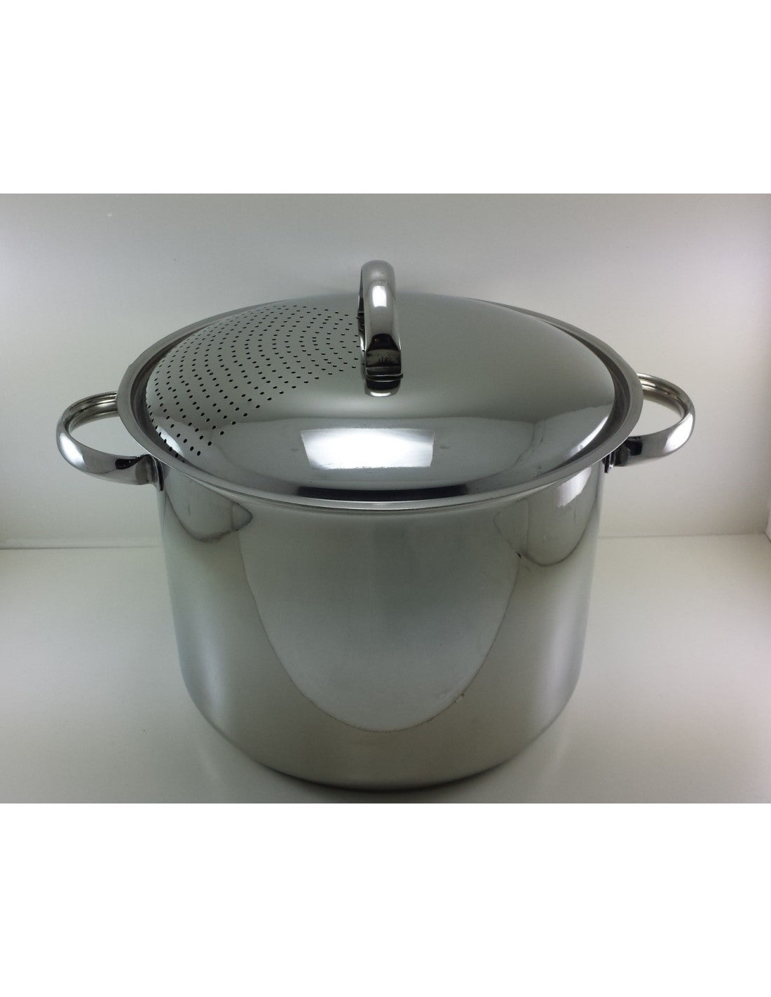 Olla Con Tapa Colador Acero Inox