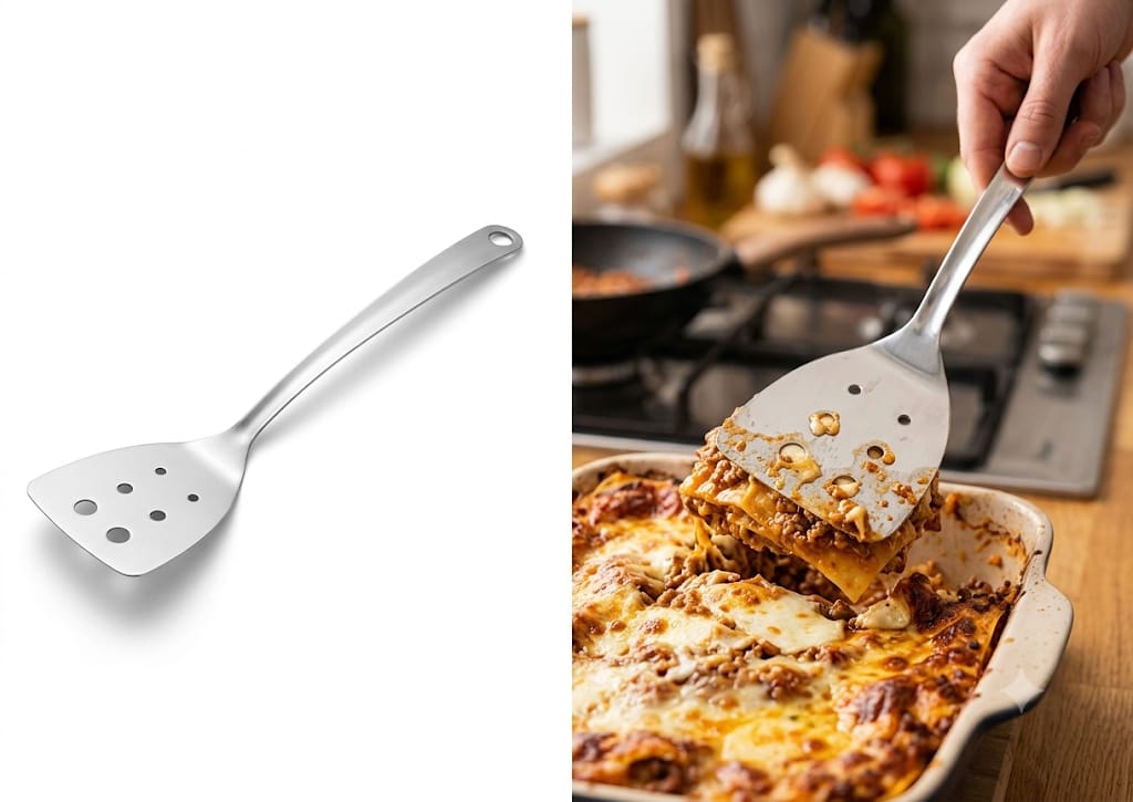 Espatula Calada Premium Acero Inox