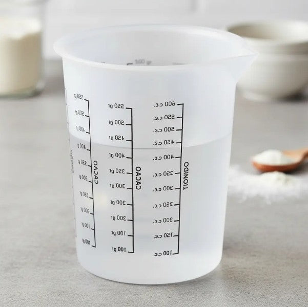 Vaso Medidor C/pico De 600 Cc Plastico