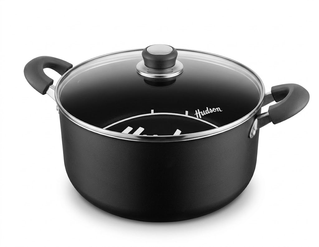 Cacerola Teflon N30 Tapa Vidrio Sand Finish